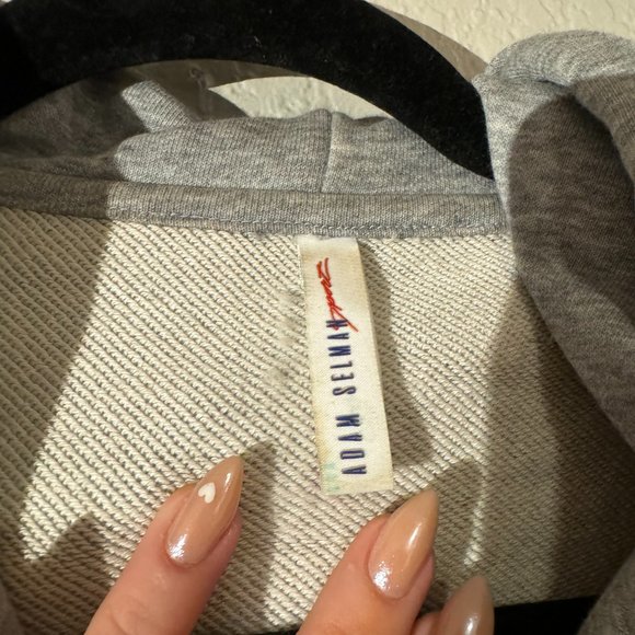 Adam Sellman Sport - Grey Cropped Zip Hoodie - Small - Picture 4 of 6